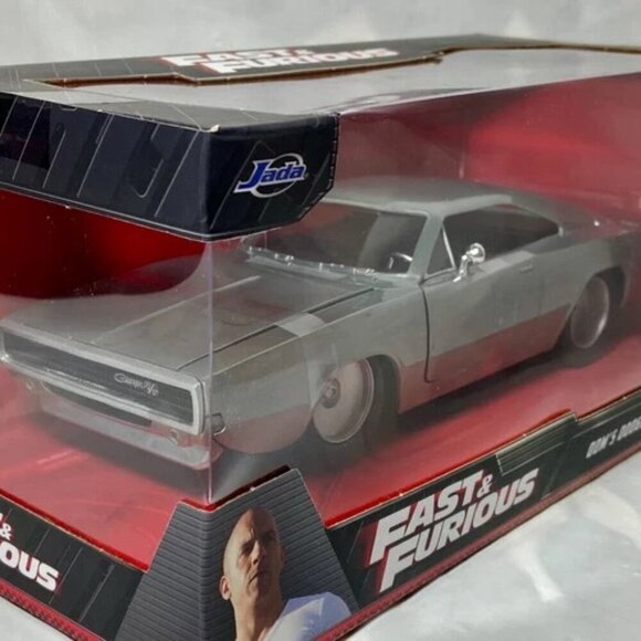 Fast & Furious Dom's Dodge Charger R/T Silver Jada Die-cast 1:24 Model NIP 2022 - Picture 6 of 8